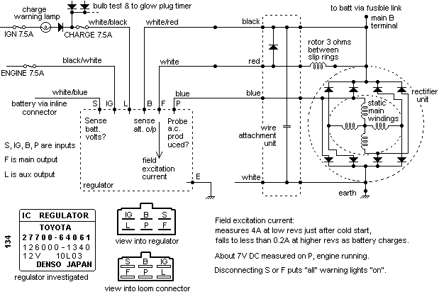 toyota forklift alternator wiring diagram #3