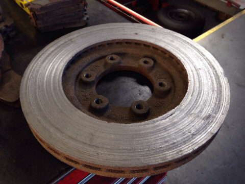 Warped brake rotor